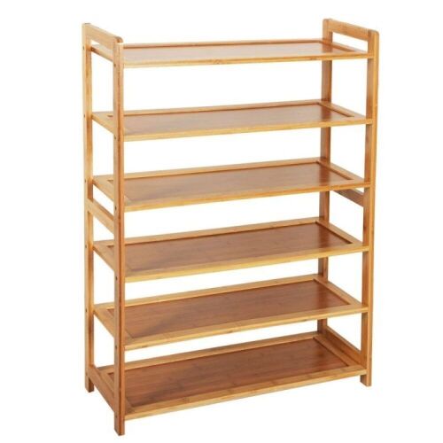 6 Tier Bamboo Shoe Rack - Lot 638