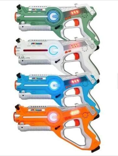 Infrared Laser Tag Guns, Multiplayer Mode, 4 Pack - Lot 763