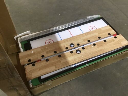 10-in-1 Combo Game Table Set w/ Pool, Foosball, Ping Pong, Chess - 2x4ft - Lot 780