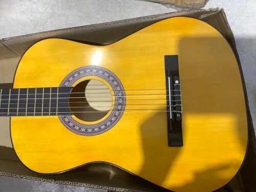 Beginner Acoustic Guitar, 38in - Broken String  - Lot 1034