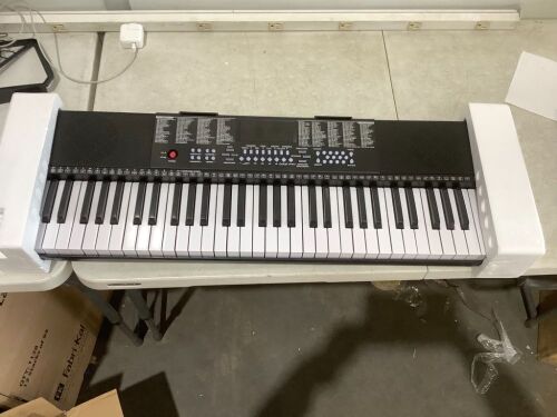 61-Key Beginners Electronic Keyboard Piano - Missing Stand & Stool  - Lot 1040