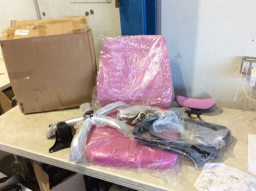 Pink Mesh Office Chair  - Lot 1160