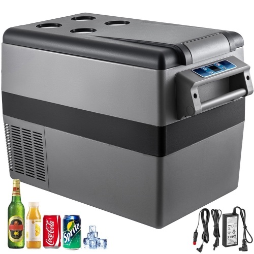 45L Portable Car Refrigerator 48 Quart Compact RV Fridge 12/24V DC & 110-240V AC Vehicle Car Truck Boat Mini Electric Freezer for Driving Travel Fishing Outdoor and Home Use -4°F-50°F. Appears New - Lot 32