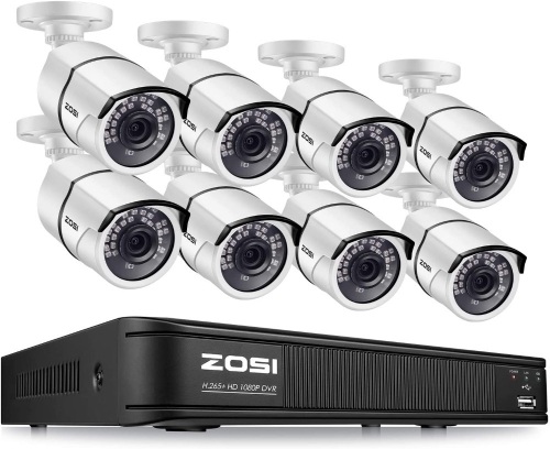 ZOSI 1080p H.265+ Security Camera System - Lot 45