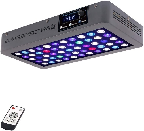 VIPARSPECTRA Timer Control Dimmable 165W LED Aquarium Light Full Spectrum for Grow Coral Reef Marine Fish Tank LPS/SPS. NEW - Lot 47