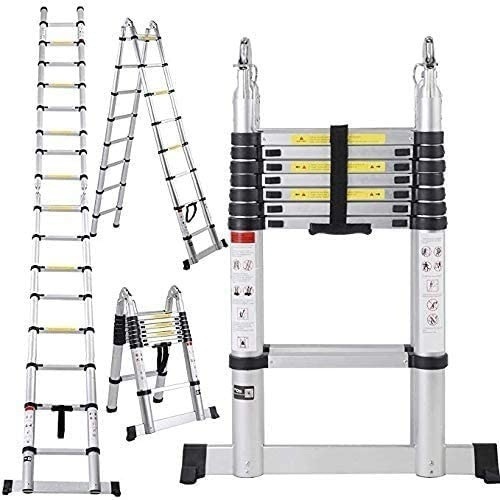 16.5 Ft Aluminum Telescopic Ladder Telescoping A-Type Extension Multi Purpose. Appears New - Lot 48