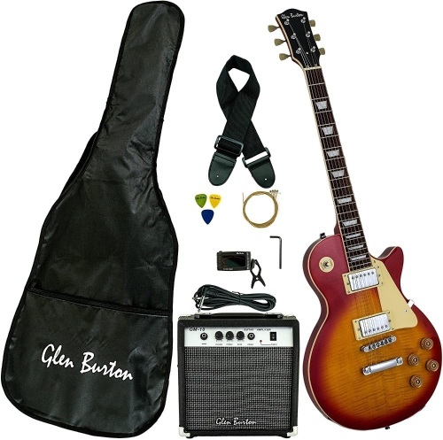 Glen Burton GE320BCO-CBS Classic LP-Style Electric Guitar Kit, Cherry Burst. Appears New - Lot 57