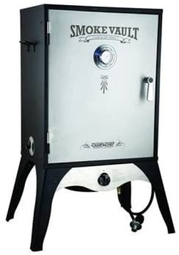Camp Chef Smoker 24" Smoke Vault with Stainless Steel Door and Adjustable Shelves - Appears New with Minor Cosmetic Damage - Lot 117