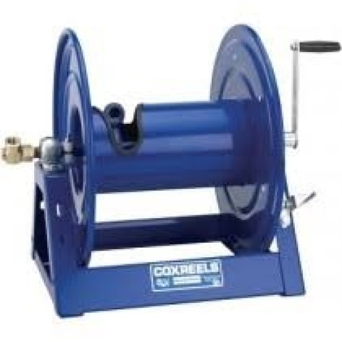 COXREELS 1125-4-500 1125 Series Hand Crank Hose Reel For 1/2" X 500' Hoses - E-Comm Return, Appears New with Minor Cosmetic Damage, See Pics  - Lot 129