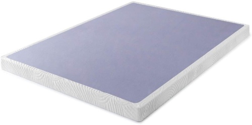ZINUS Metal Box Spring with Wood Slats /4 Inch Mattress Foundation / Sturdy Steel Structure / Easy Assembly, Full. Appears New - Lot 145