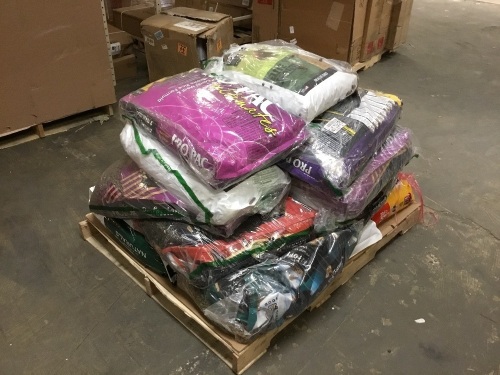 Pallet of Dog Food. Most are Open Bags.  - Lot 210