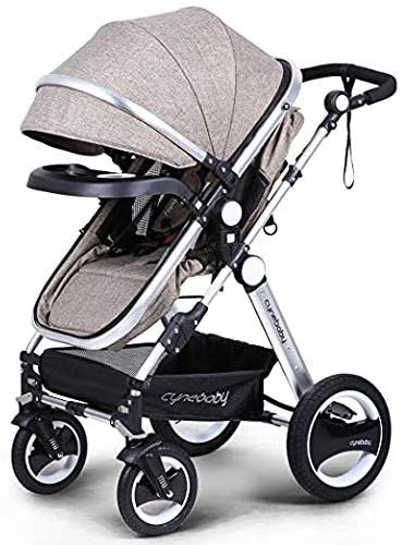 Belecoo Baby Stroller for Newborn and Toddler with Cup Holder, Linen Khaki - Appears New   - Lot 247