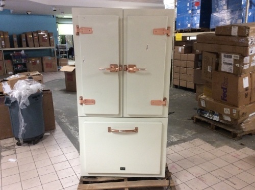 Big Chill Classic Retro Style Refrigerator. For Repair or Parts - Lot 254