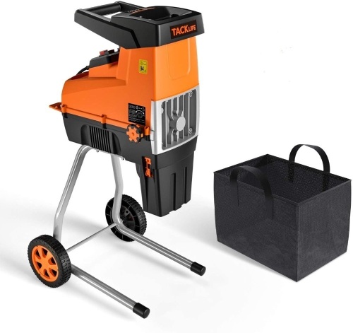 TACKLIFE Wood Chipper, 15-Amp Garden Shredder, Max 1.77-in Cutting Capacity, Compact & Light-Weight. Appears New - Lot 303