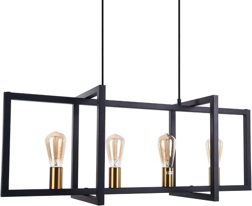 Modern Industrial Island Pendant Light Fixture. Appears New - Lot 314