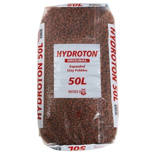 Mother Earth Hydroton Giant Expanded Clay Pebbles, 50 Liter Bag - Lot 317