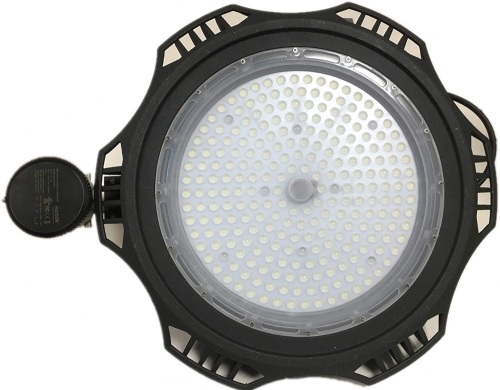 Microwave Induction LED High Bay UFO Light Set by Remote Control,Self Installing IP65 Quick Connector (240 Watts). Appears New - Lot 319