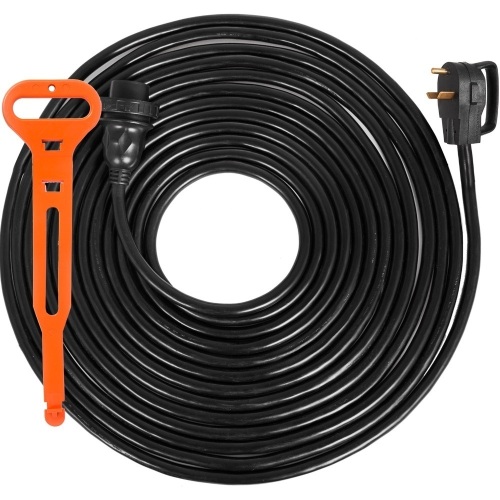 VEVOR RV Shore Power Extension Cord 30A 50ft 125V STW 10AWG/3C L5-30R Twist Lock Plug TT-30P. Appears New - Lot 344