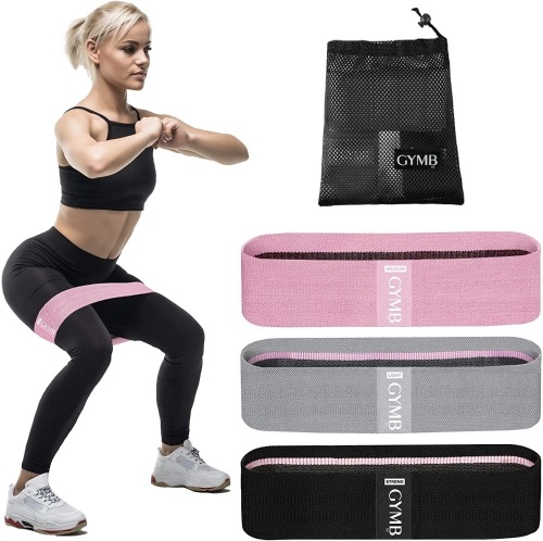 Lot of (5) New Sets of 3 Resistance Bands for Legs and Butt. - Lot 407