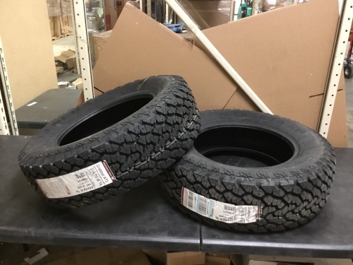 Lot of (2) General Grabber AT2 Radial Tires 215/70R16 100T - Appear New  - Lot 420