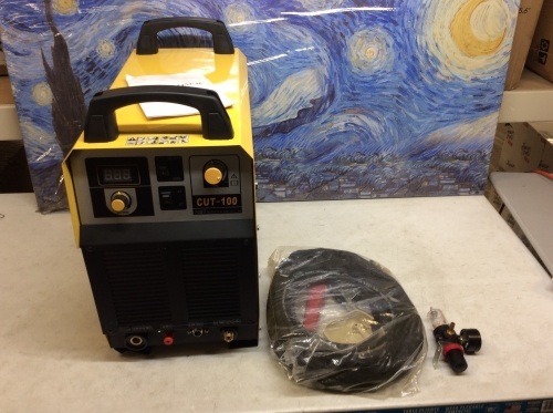 CUT-100 Pilot Arc Plasma Cutter 100A IGBT Inverter Cutting Machine Max cut 1.38". Unknown Condition. E-Commerce Return - Lot 485