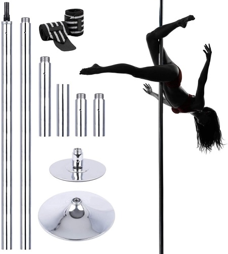 9.4FT Professional Stripper Pole Spinning Static Dancing Pole. Appears New - Lot 498