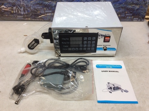 Liquid Filling Machine 5ml~3500ml. Powers On, Not Tested Further. E-Commerce Return - Lot 507