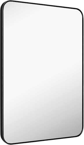MIRROR TREND Large Metal Framed Wall Mirror 24x36-Inch. Appears New - Lot 541
