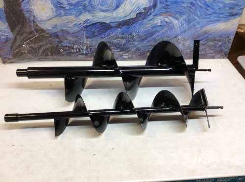 6" & 10" Earth Auger Drill Bits for Gas Powered Post Fence Hole Digger - Appear New  - Lot 613
