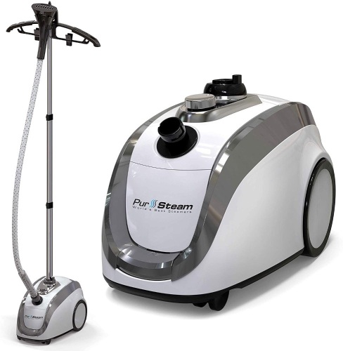 PurSteam Full Size Steamer for Clothes, Garments, Fabric-Professional Heavy Duty - 4 Steam Levels, Perfect Continuous Steam. Appears New - Lot 624