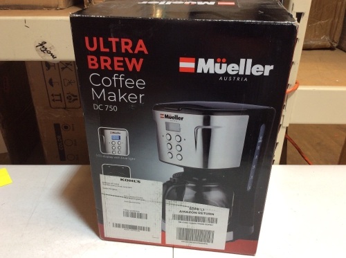 Mueller Ultra Brew Coffee Maker DC750. Appears New. E-Commerce Return - Lot 646