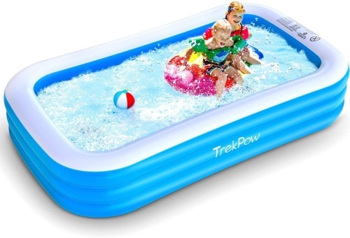 TrekPow Inflatable Swimming Pool, 110"x65"x20". Appears New - Lot 664