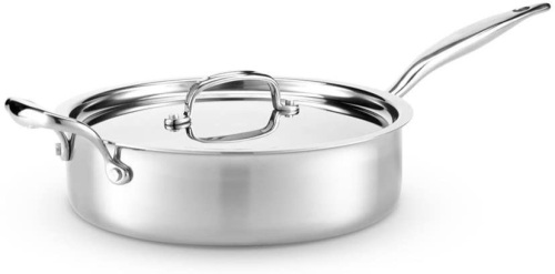 Heritage Steel 4 Quart Sauté Pan with Lid. $199 Retail Value! - Lot 684