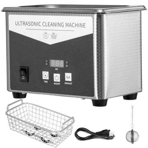 800ml 0.8l Ultrasonic Cleaner Digital Sonic Cleaning Equipment, Stainless Steel - E-Comm Return, Appears New, Powers On Not Tested Further  - Lot 686