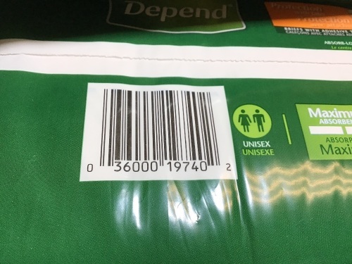Depend Maximum Protection Brief with EasyGrip Tabs, Depend Fitted Max Brf Md, (3 Packs, 20 Each) - Lot 734