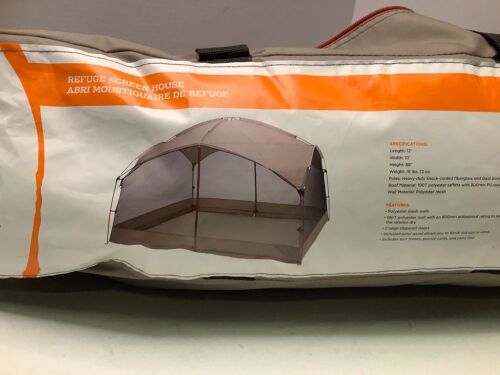 Refuge Screen House 12'x 10' x 88", Appears New - Lot 141