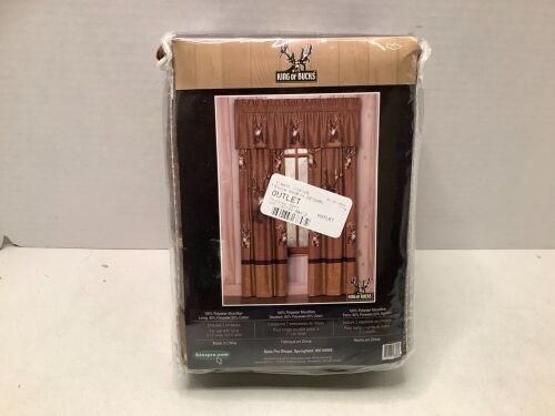 King of Bucks Lined Rod Pocket Drapes - 2 Panels, Appears New - Lot 164