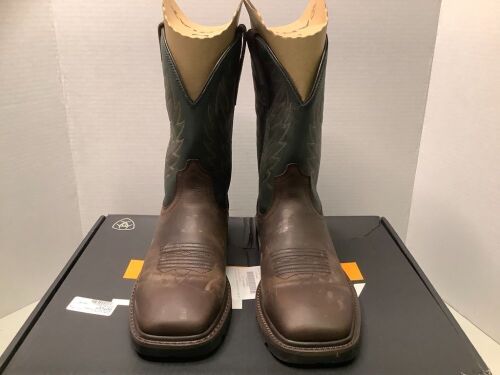 Ariat Men's Dalton Square Toe Boots, 10, Appears new - Lot 242