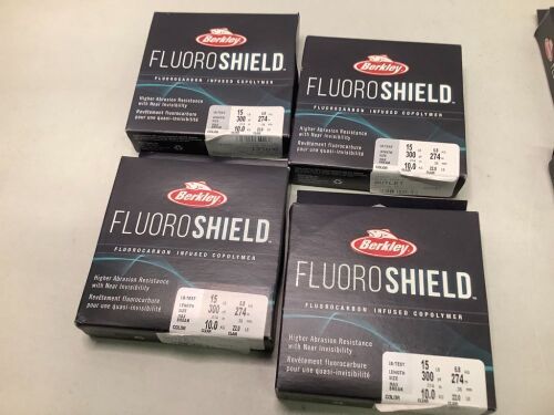 Lot of (4) Fluoro Shield Fluorocarbon Infused Copolymer, Appears New - Lot 393