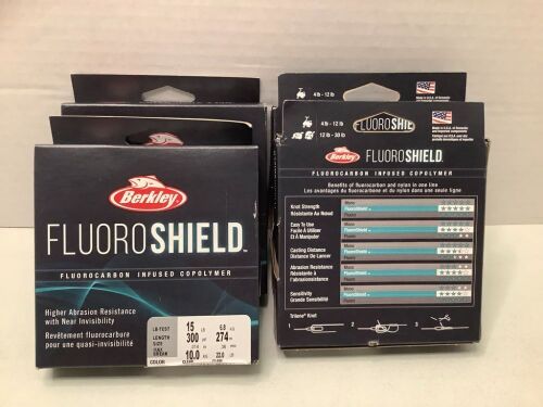 Lot of (4) Fluoro Shield Fluorocarbon Infused Copolymer, Appears New - Lot 429