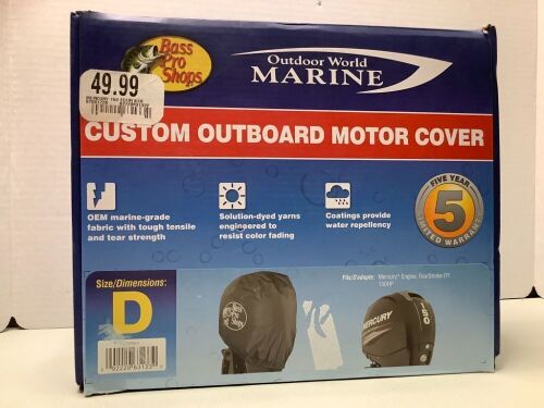 Custom Outboard Motor Cover, Appears New - Lot 430