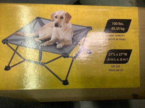27"x27" Elevated Dog Cot Rest Well, Appears New - Lot 440a