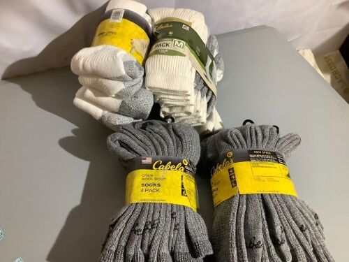 20 Pairs of Misc. Socks, Assorted Sizes and Styles, Appears New - Lot 505