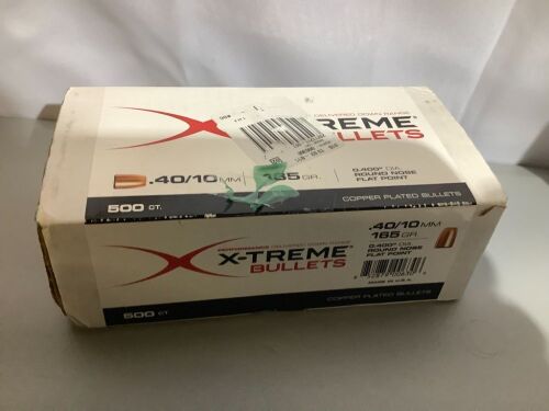 Xtreme Bullets, Copper Plated, Round Nose Flat Point Bullet Tips, Appears New - Lot 510