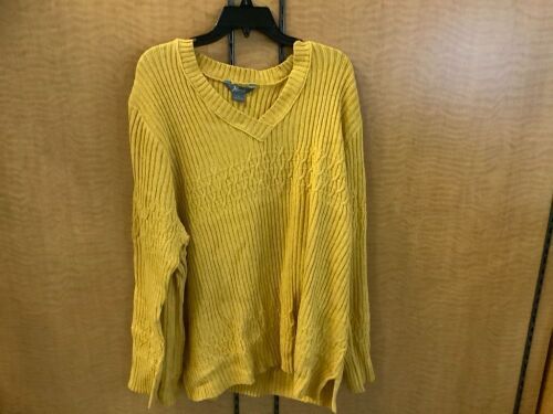 Natural Reflections Cable V-Neck Sweater, 2X, Appears New - Lot 574
