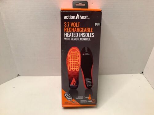 Action Heat 3.7 Rechargeable Heated Insoles, Appears New - Lot 621