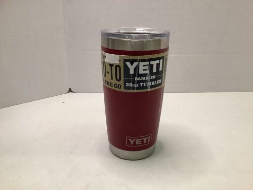Yeti Rambler 20oz Tumbler, Broken Lid, Appears New - Lot 641