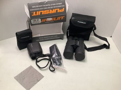Pursuit Binoculars Combo Pack, Appears New, Box Damaged - Lot 642