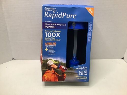 Adventure Medical Rapid Pure, Water Bottle Adapter & Purifier, Appears New - Lot 661
