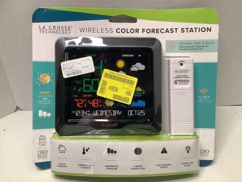 Wireless Color Forecast Station, Appears New - Lot 679